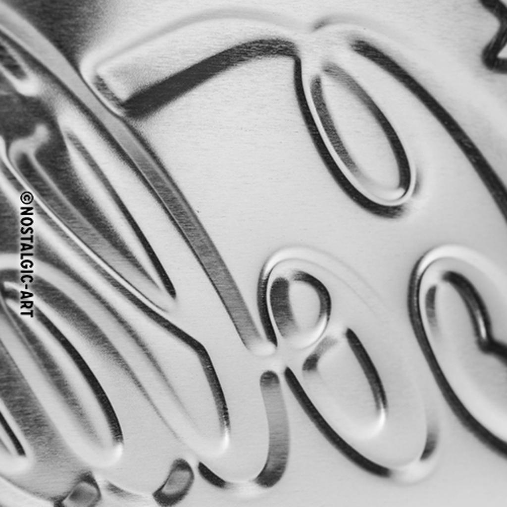 Blechschild Coca Cola Red Wave
