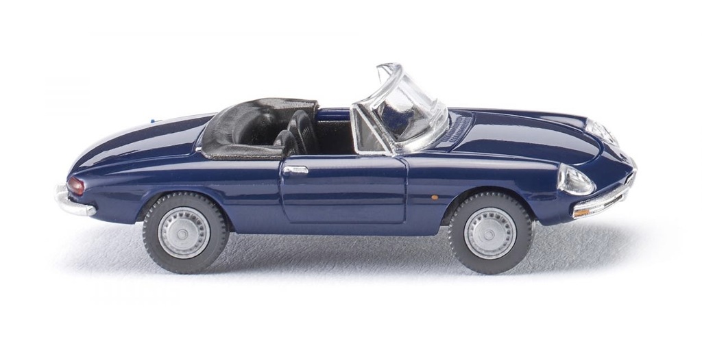 Alfa Spider dunkelblau Modell von WIKING 1:87