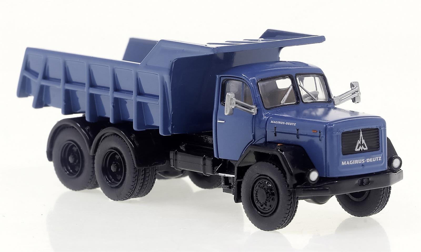 Magirus Jupiter Kipper blau Modell von Brekina 1:87
