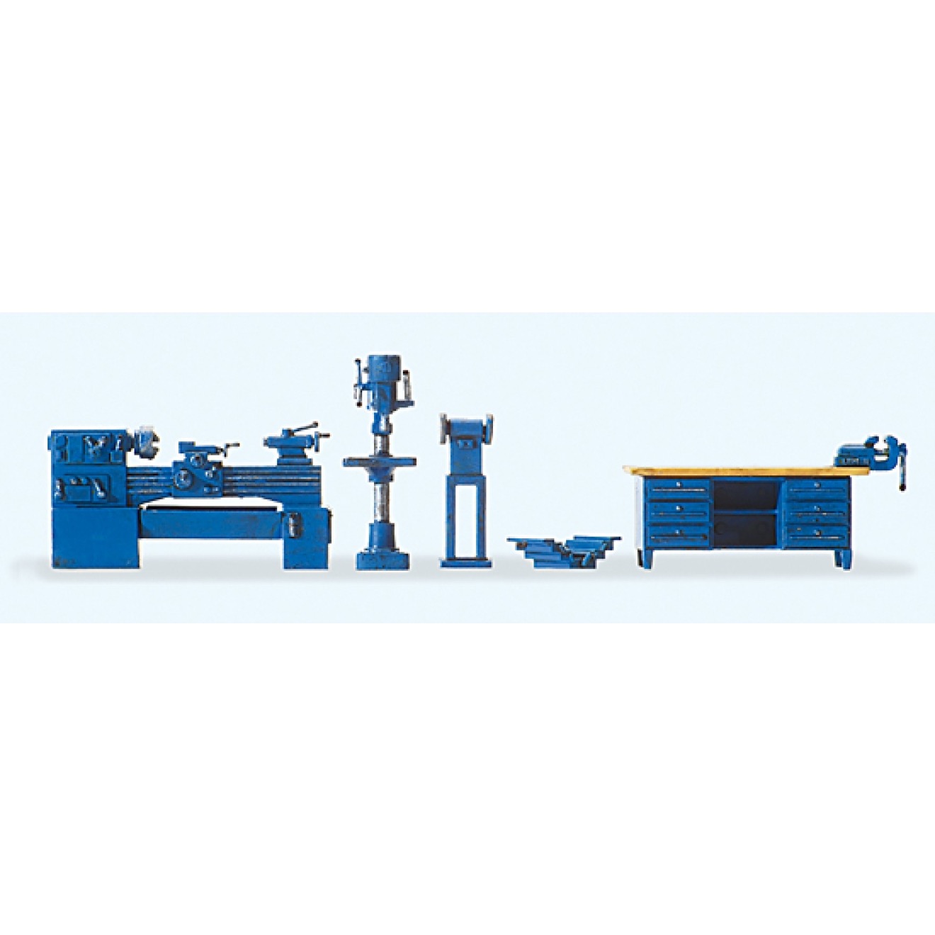 Werkstatteinrichtung Fertigmodell Modell von Preiser 1:87