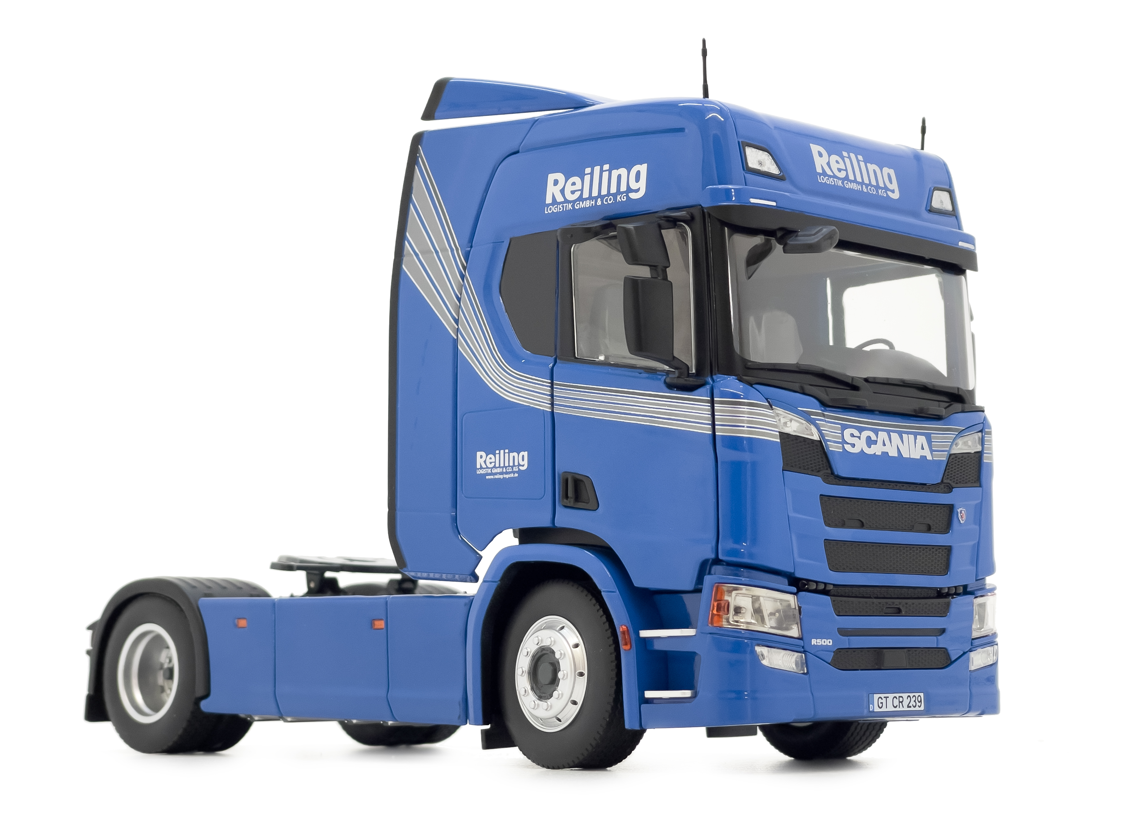 Scania R500 4x2 blau Reiling Design Modell von MarGe Models 1:32
