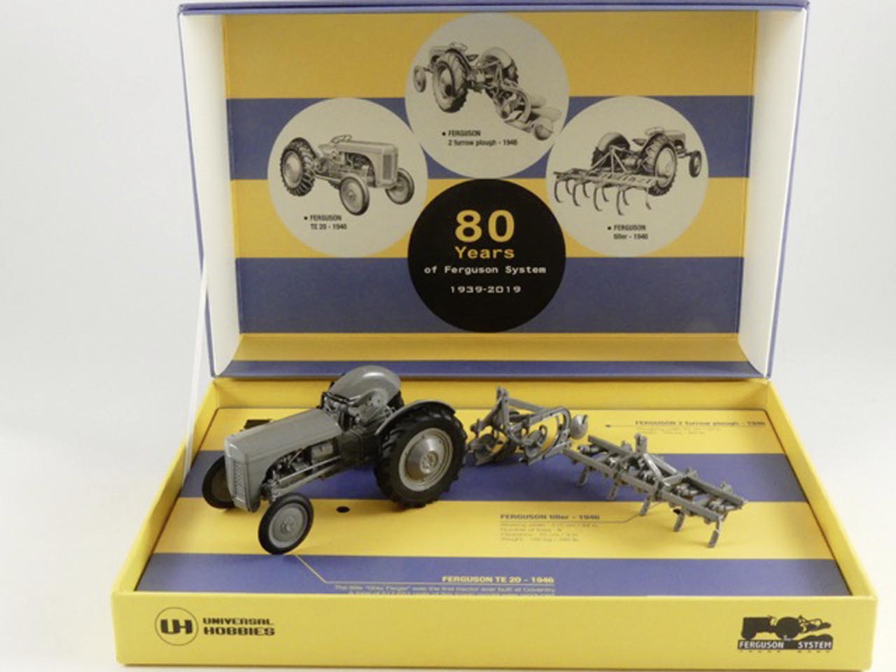 Ferguson TE-20 mit Pflug und Kultivator Limited Edition Modell von Universal Hobbies 1:32