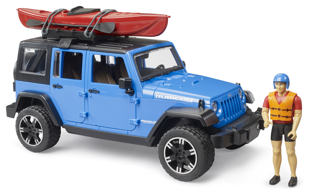 Jeep Wrangler Rubicon mit Kajak und Figur