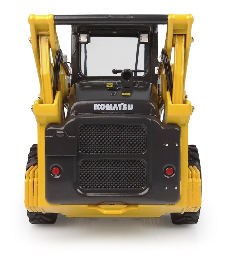 Komatsu SK820 mit Frontschaufel und -gabel Modell von Universal Hobbies 1:25
