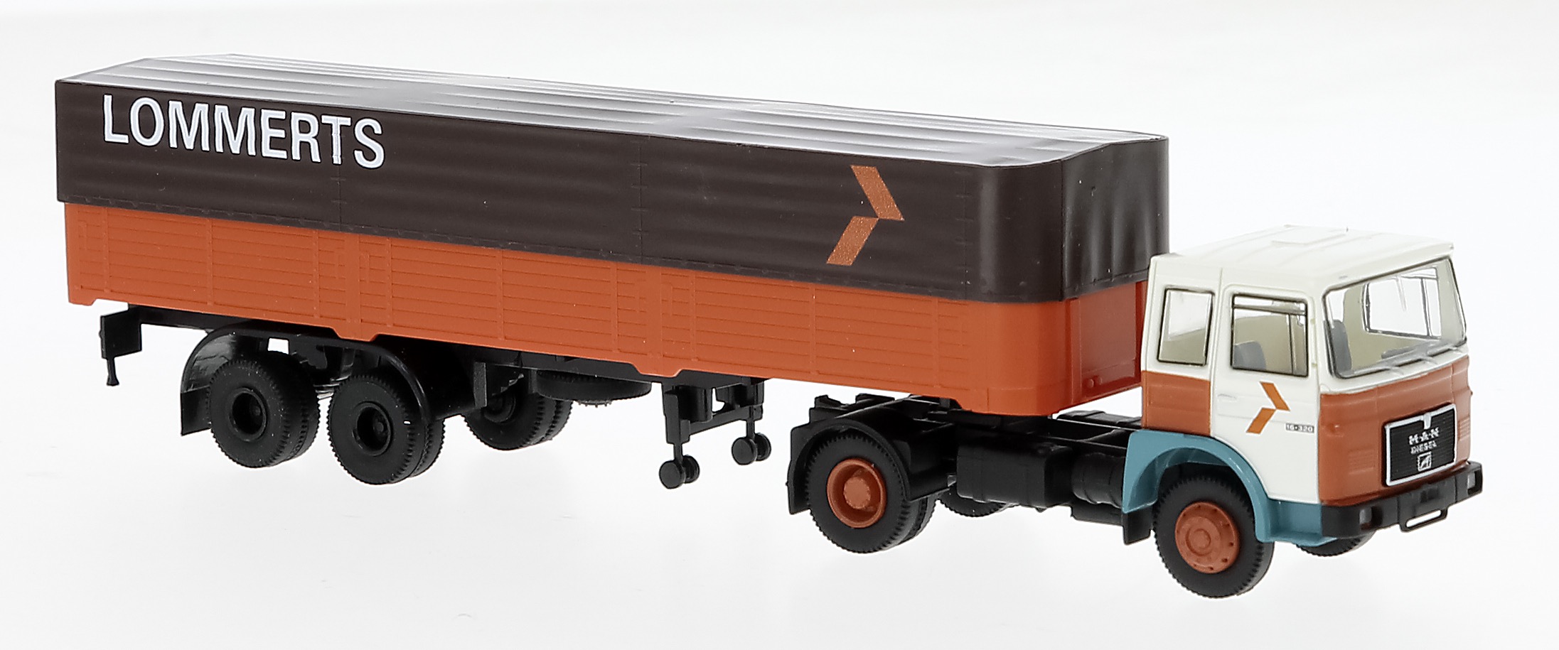 MAN F7 Pritsche/Plane-SZ Lommerts Modell von Brekina 1:87
