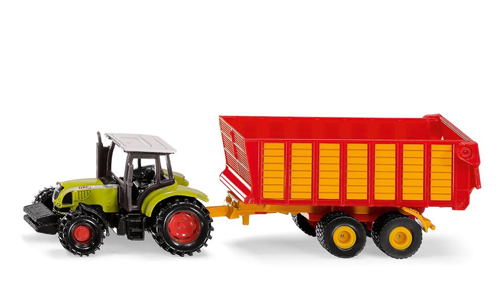 Claas mit Silagewagen-1