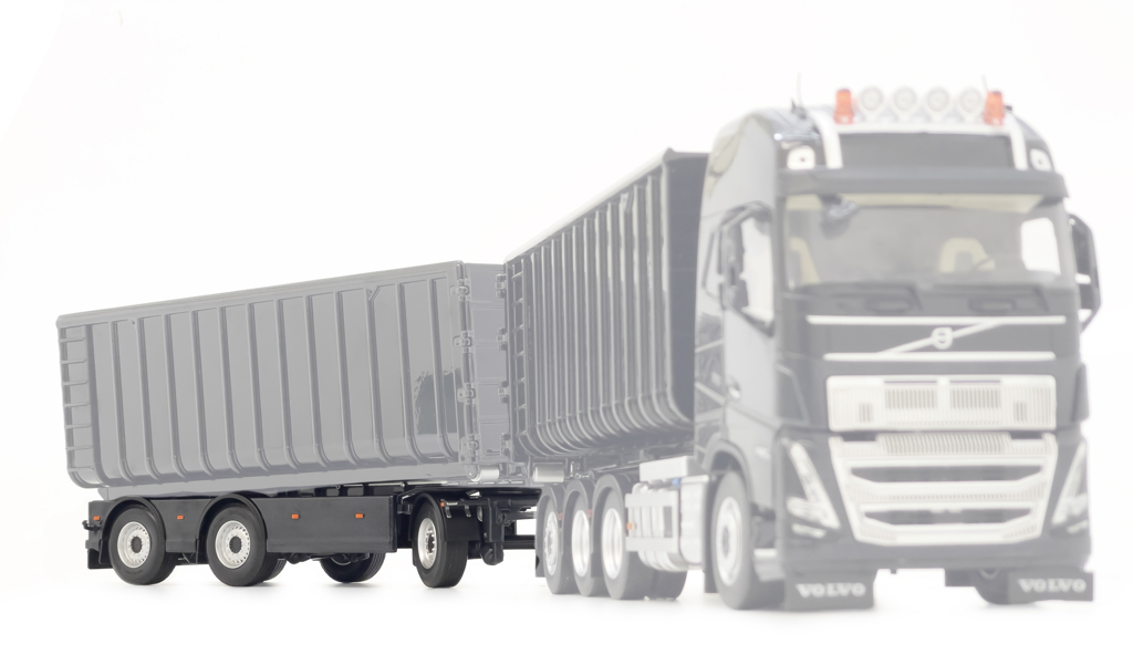 GS Meppel Containertransporter Volvo anthrazit Modell von MarGe Models 1:32