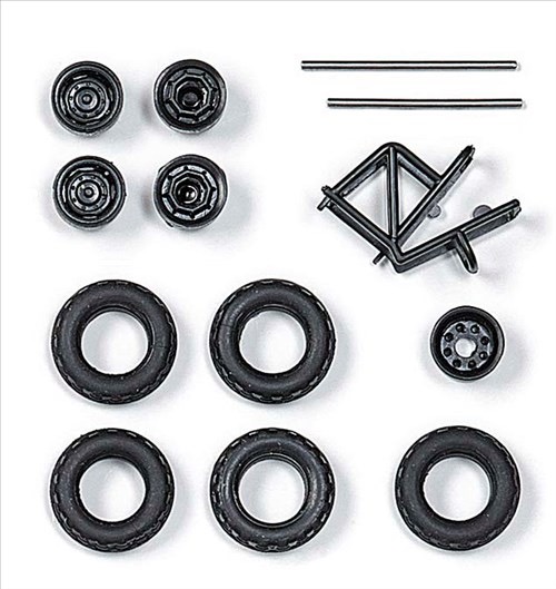 W50L Zubehör-Set Niederdruckbereifung Modell von Busch 1:87