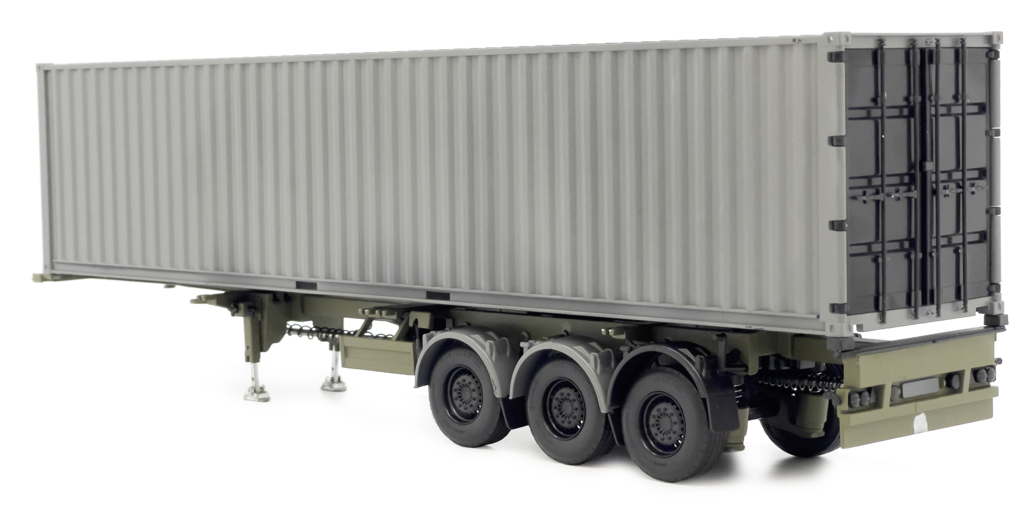 Pacton ausziehbares Seefracht-Containerchassis Modell von MarGe Models 1:32