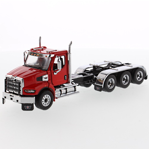 Western Star 49X SBFA Tridem Zugmaschine mit roter Kabine-1