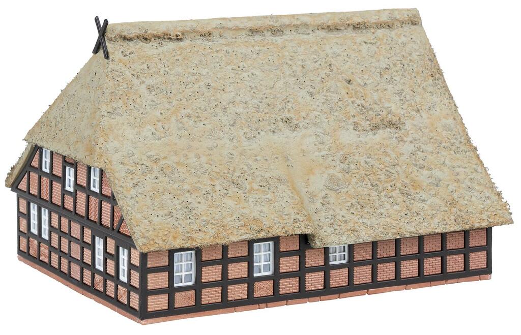 Bauernhaus Fachwerk mit Reet Bausatz Modell von Faller 1:87
