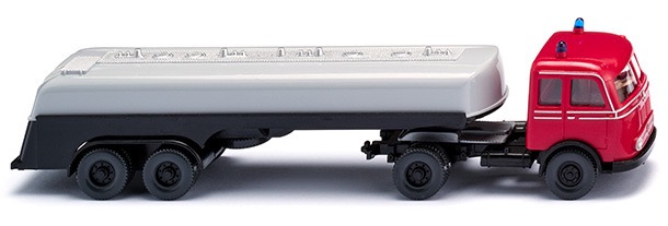 Feuerwehr - Tanksattelzug (MB Pullman) Modell von WIKING 1:87