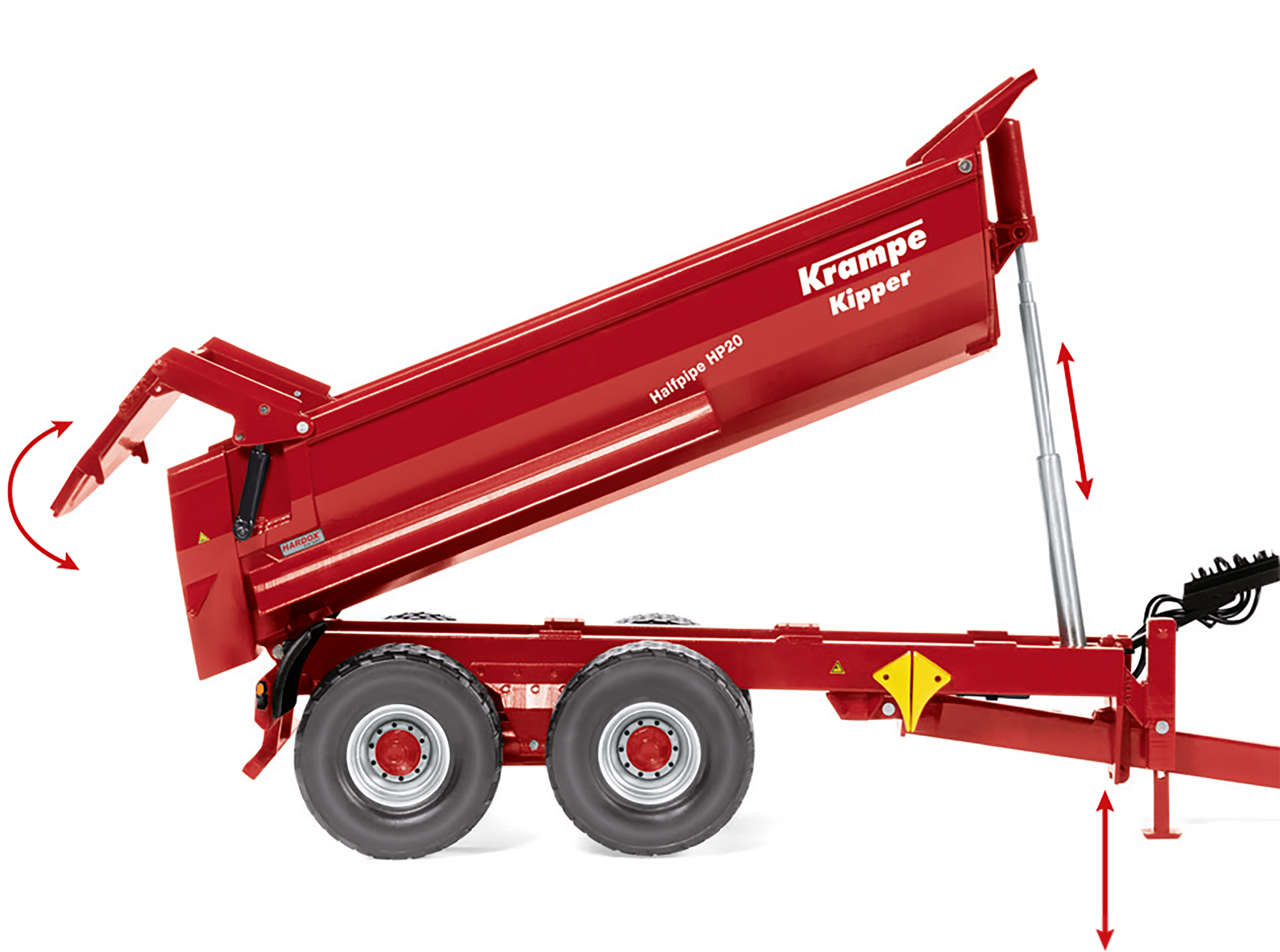 Krampe Halfpipe HP 20 Muldenkipper Modell von WIKING 1:32