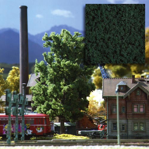 Moos dunkelgrün grob Modell von Busch 1:87