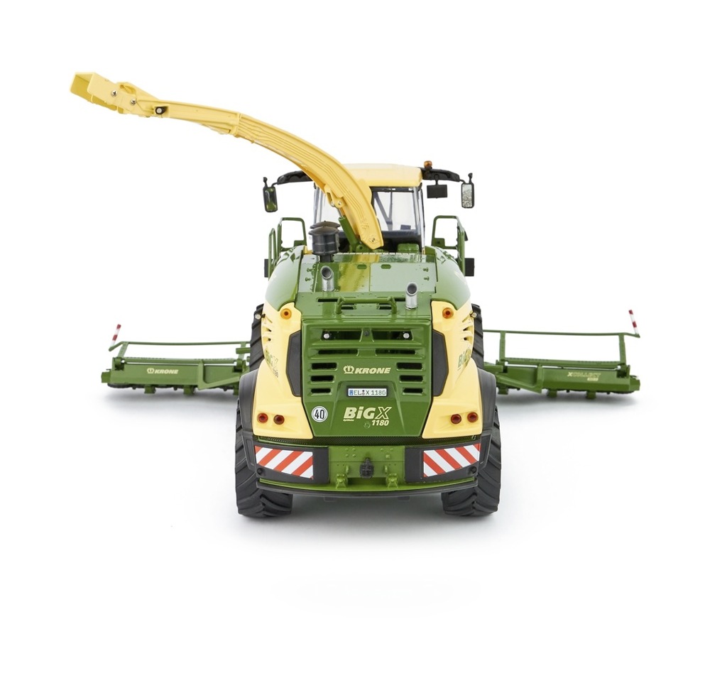 Krone BiG X 1180 mit Maisvorsatz und Pick-up Modell von ROS 1:32