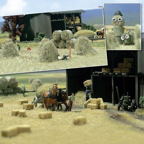 Heu- Strohhaufen (Bausatz) Modell von Busch 1:87