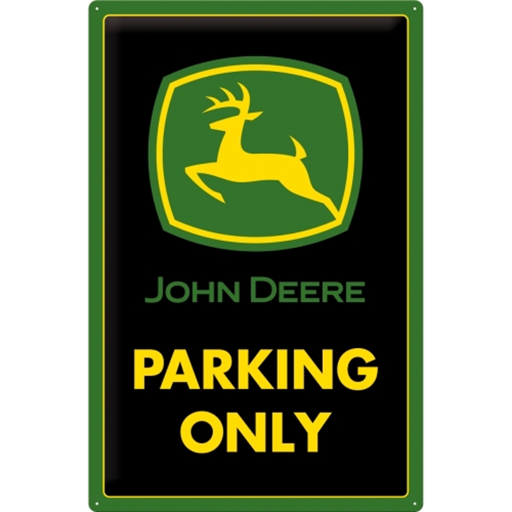 Blechschild John Deere Parking Only-1