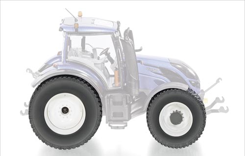 Rädersatz Kommunalbereifung für Valtra Baureihe T4 Modell von WIKING 1:32