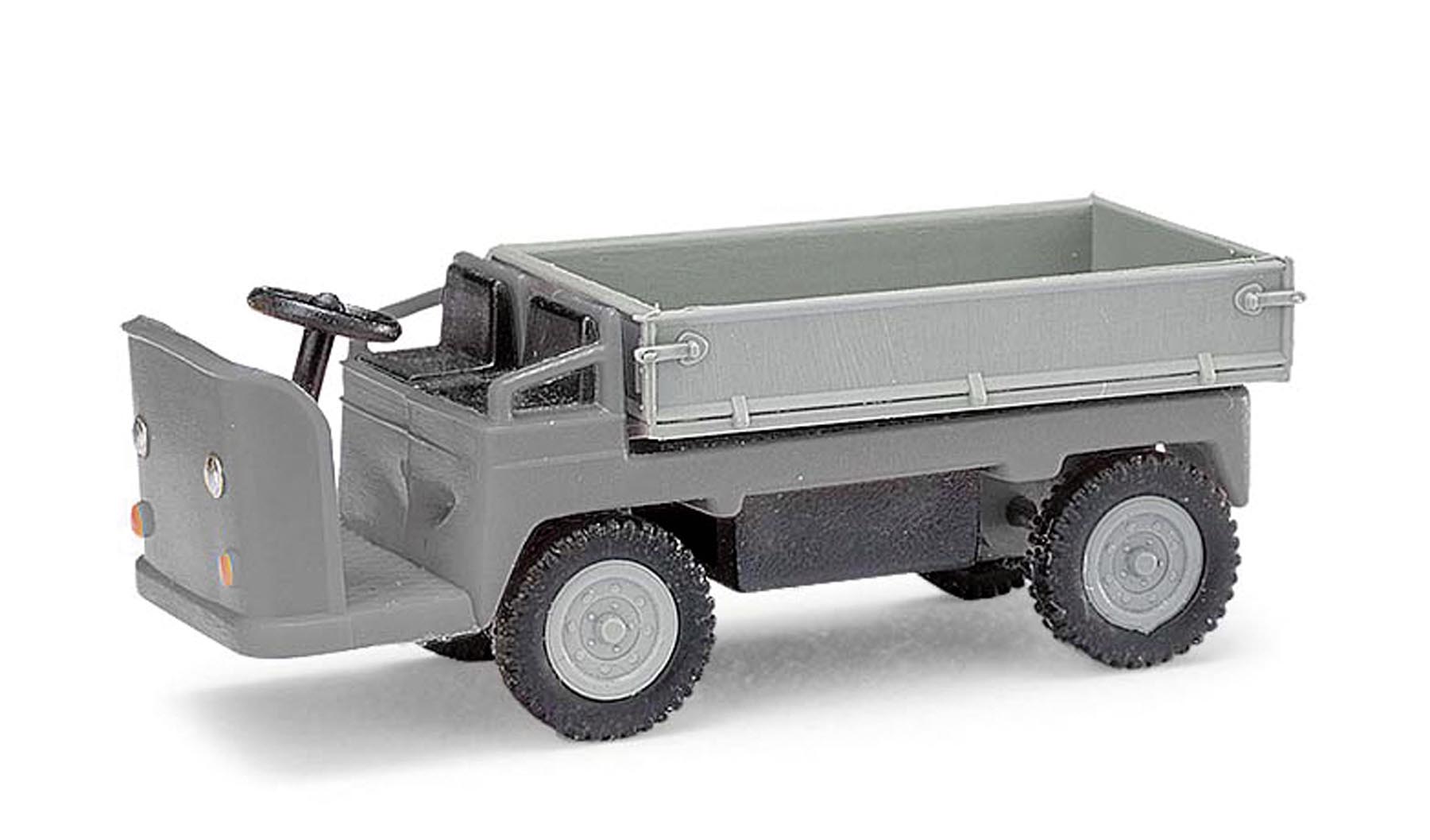 Balkancar E-Karre Dreiseitenkipper, grau Modell von Mehlhose 1:87