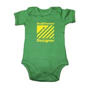 Baby-Body „Großflächen Designer“ (grün)