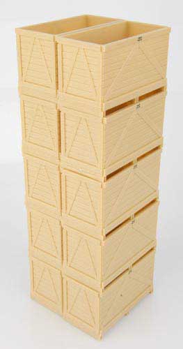 Maupu 1180/200 Plattformanhänger mit 10 Kisten   Modell von Replicagri 1:32