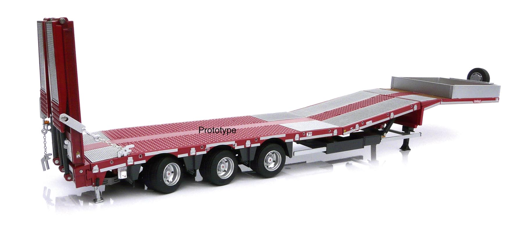 Nooteboom MCOS 48-03 Holzauflieger mit Metallgittern rot für Marge Sattelschlepper Modell von MarGe Models 1:32