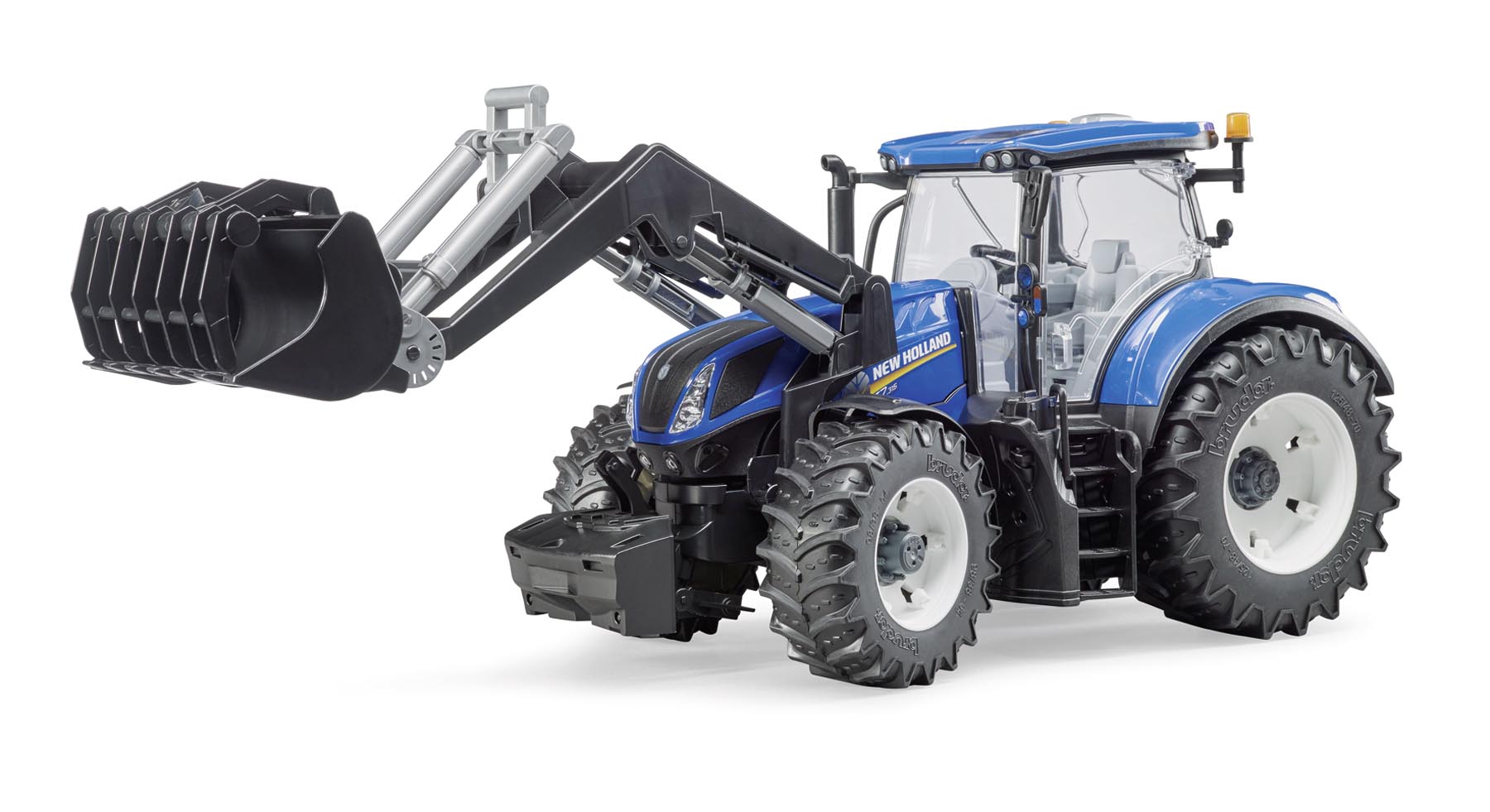 New Holland T7.315 mit Frontlader Modell von Bruder 1:16