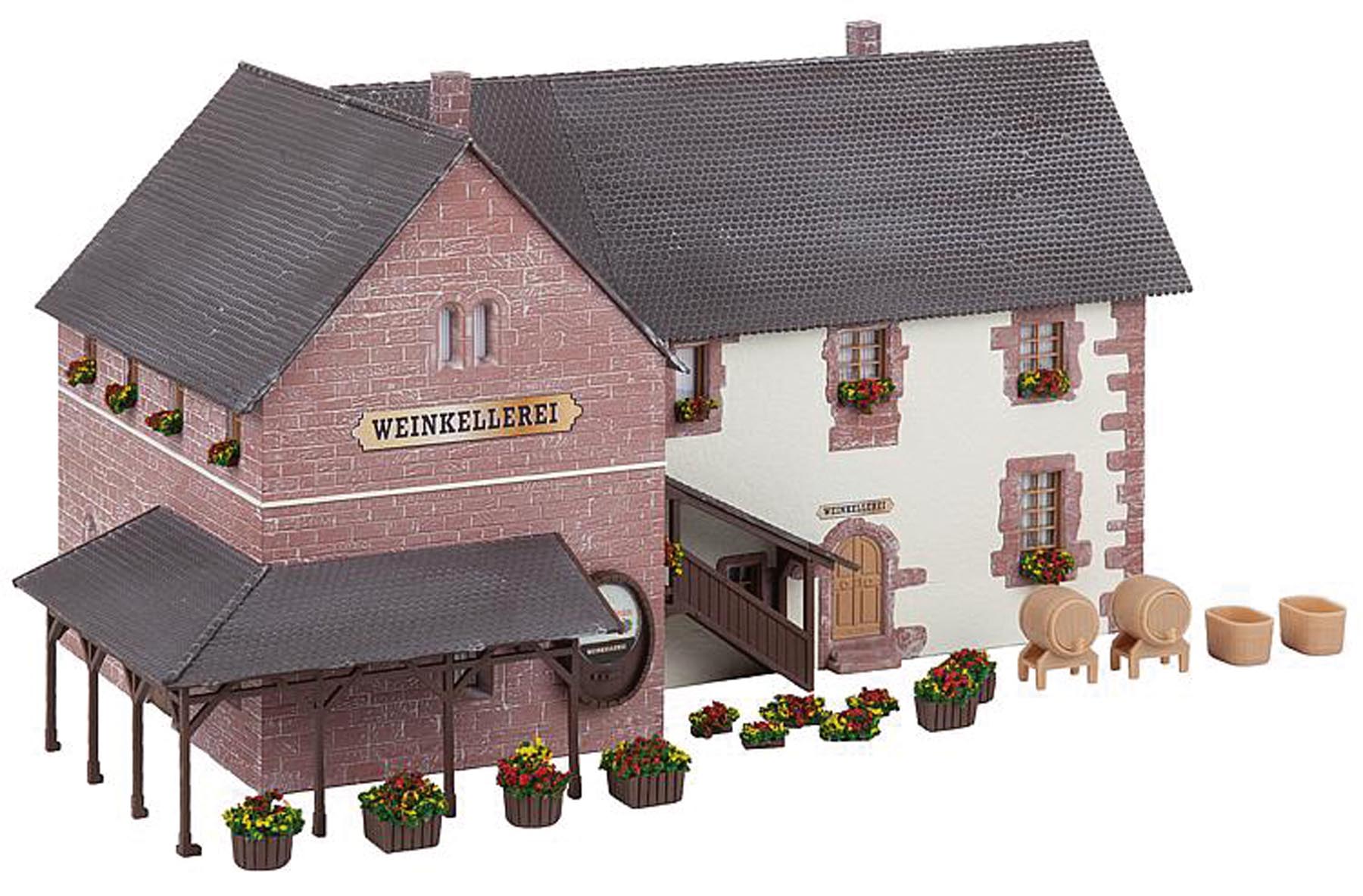 Weinkellerei Bausatz Modell von Gebr. Faller 1:87