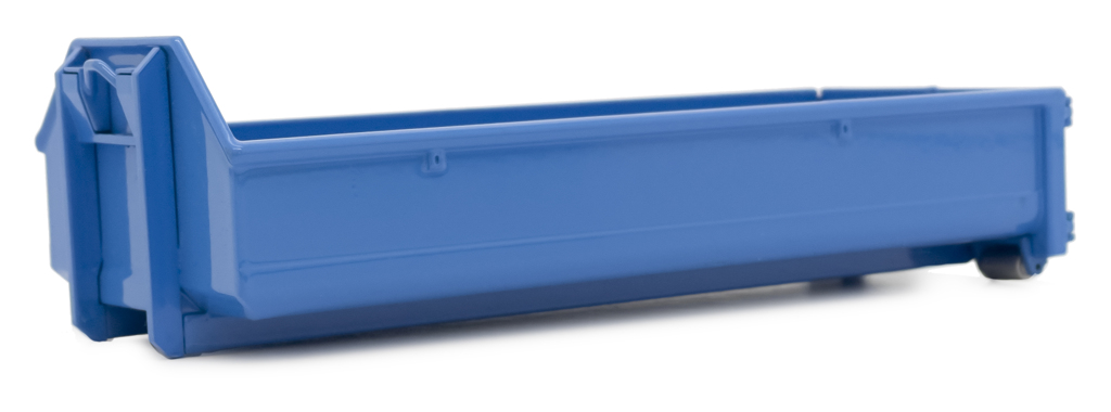Container für Hakenlift Lkw blau Modell von MarGe Models 1:32