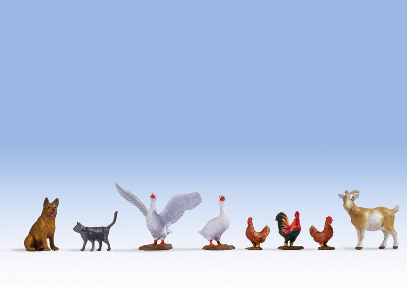 Tiere auf dem Bauernhof Modell von Noch 1:45