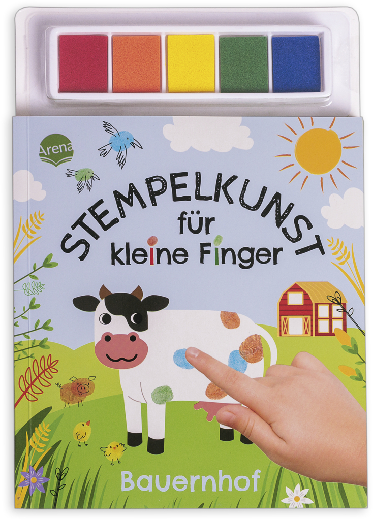 Stempelkunst für kleine Finger Bauernhof-1