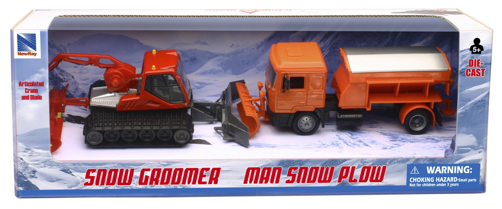Winter-Set Pistebully und MAN F2000 Schneepflug
