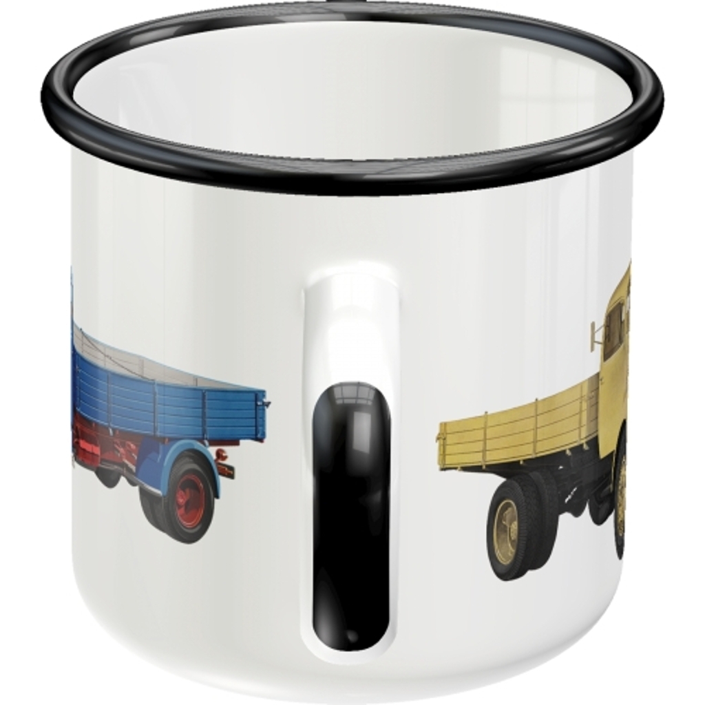Emaille-Becher Mercedes-Benz Truck Models