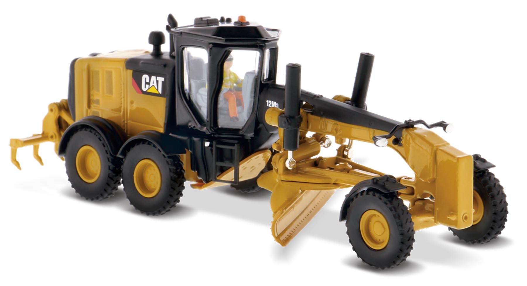 CAT 12M3 Motorgrader Modell von DieCast Masters 1:87