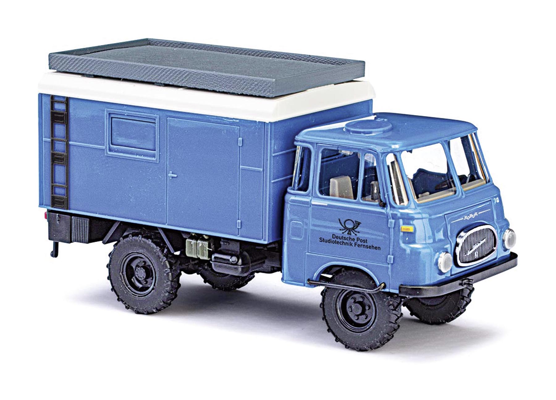 Robur LO 1800 A Blaue Post TV Bj. 1964 Modell von Busch 1:87