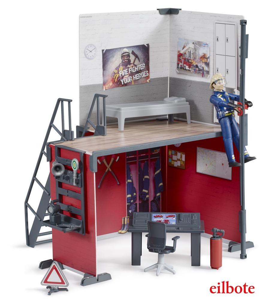 bworld Feuerwehrstation mit Feuerwehrmann-1