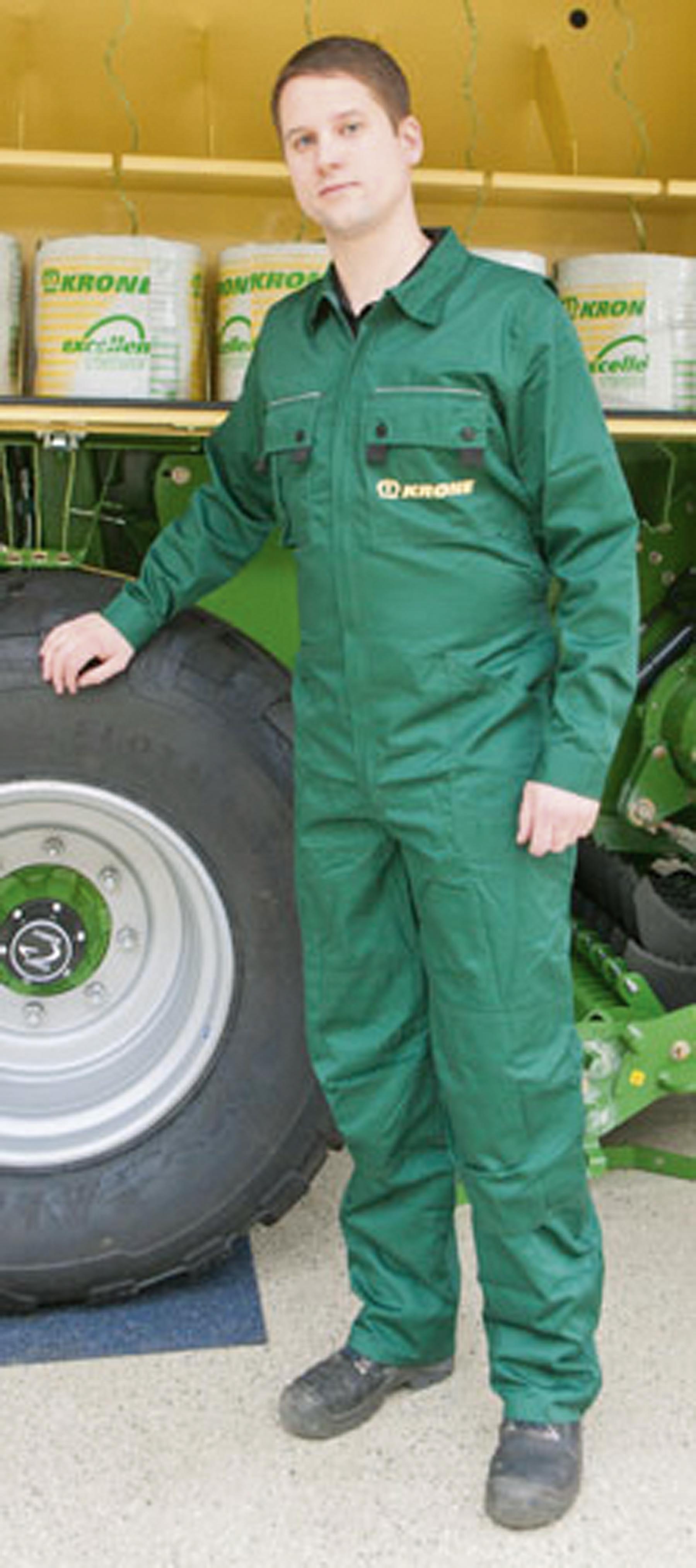 Overall Krone grün Herren