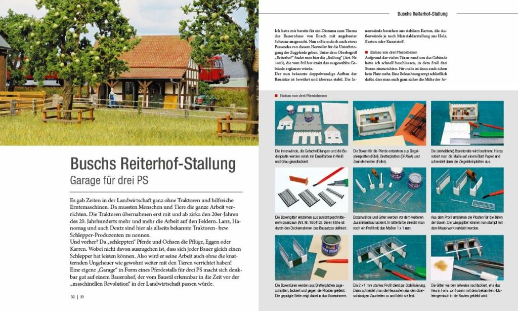 Modellbahnbau in Perfektion: Landwirtschaft und Bauernhöfe