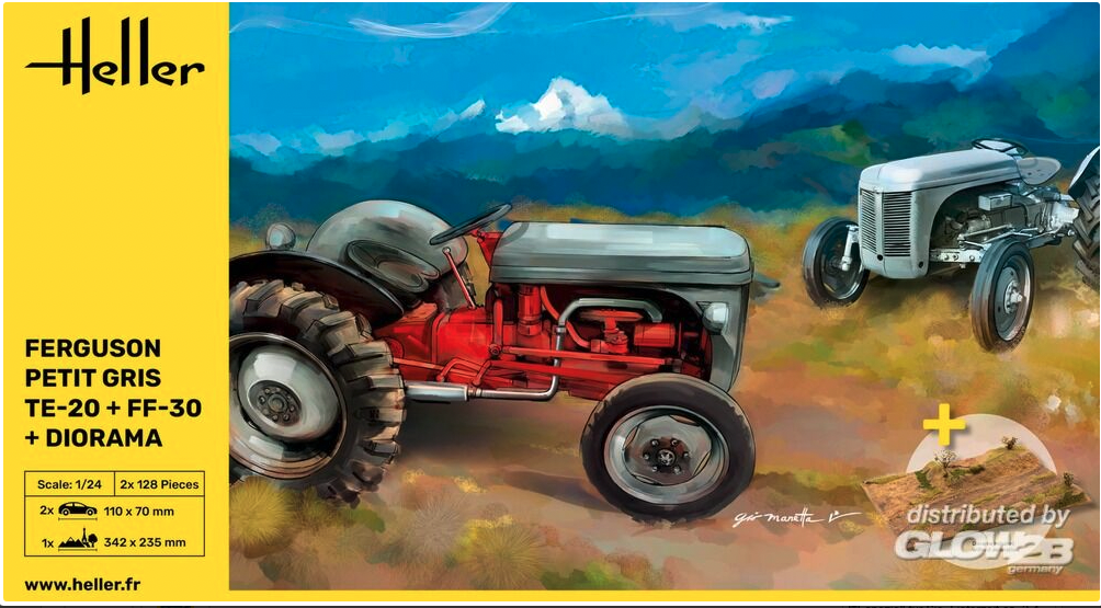 Ferguson Petit Gris TE-20 und FF-30 Bausatz plus Diorama-1