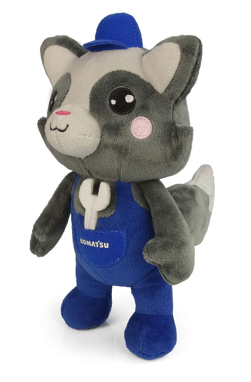 Kuscheltier Komatsu Tanuki Maskottchen-1