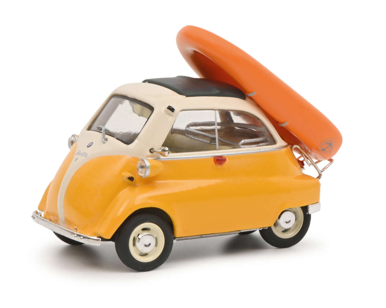 BMW Isetta mit Schlauchboot Modell von Schuco 1:43