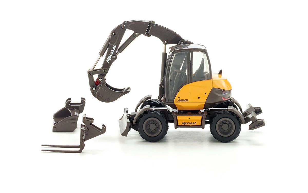 Mecalac 9MWR Mobilbagger Modell von Conrad 1:50