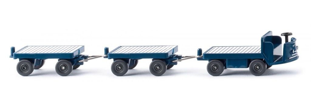 Elektrokarren mit Anhängern - grünblau-1