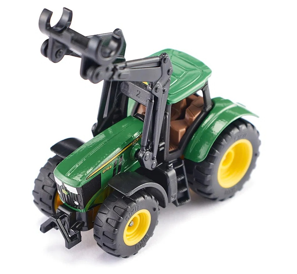 John Deere mit Baumstammgreifer Modell von Siku 