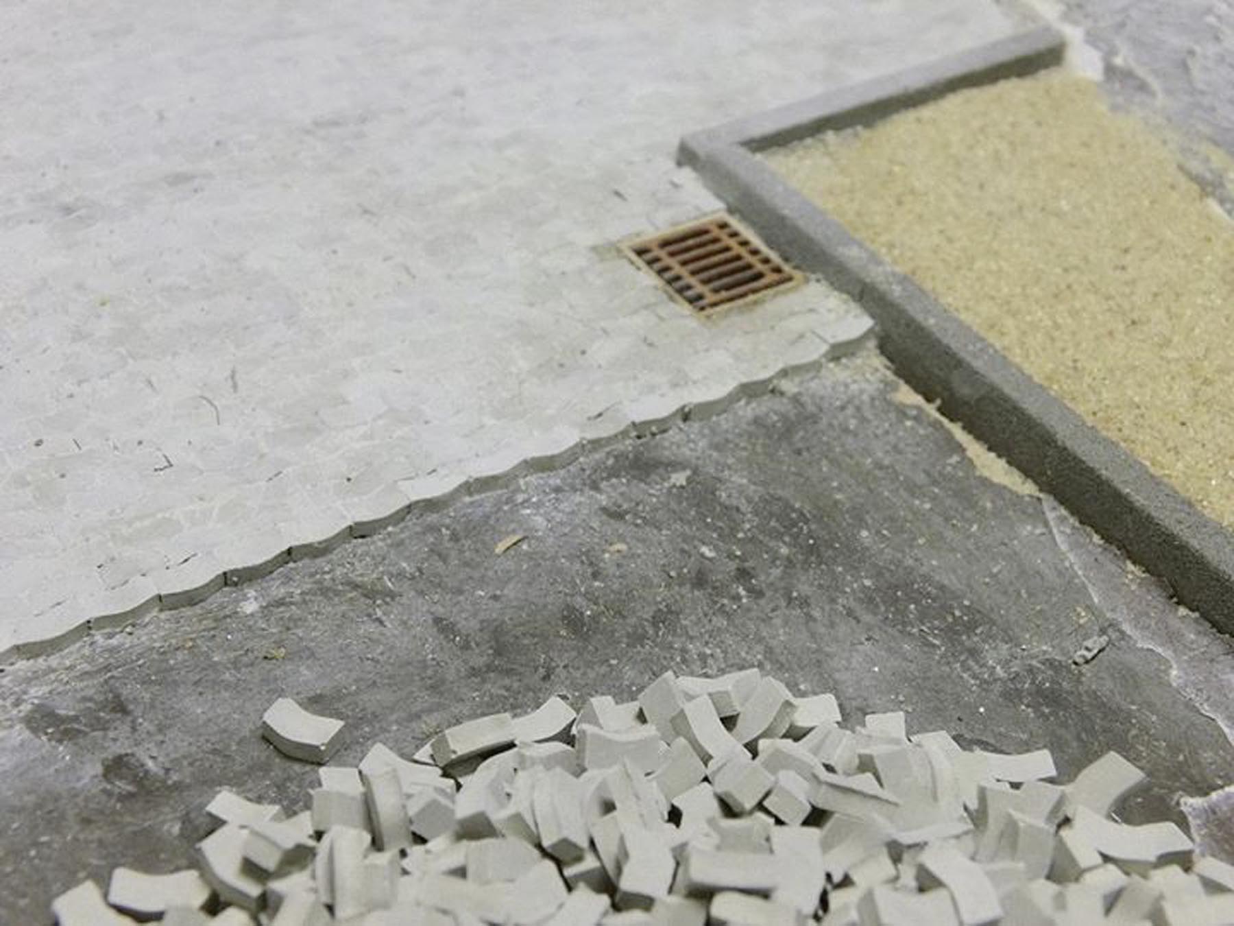 Pflastersteine Typ W dunkelgrau 1.000 Stck. Modell von Juweela 1:32