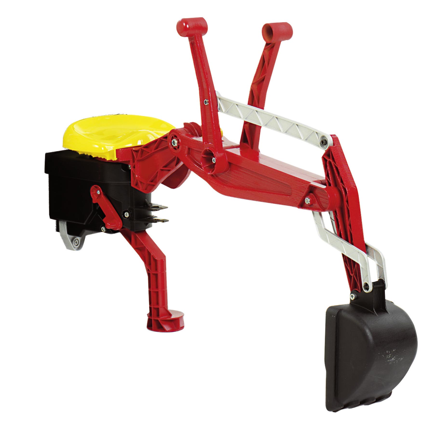 Heckbagger rot - für alle Rolly Toys Traktoren