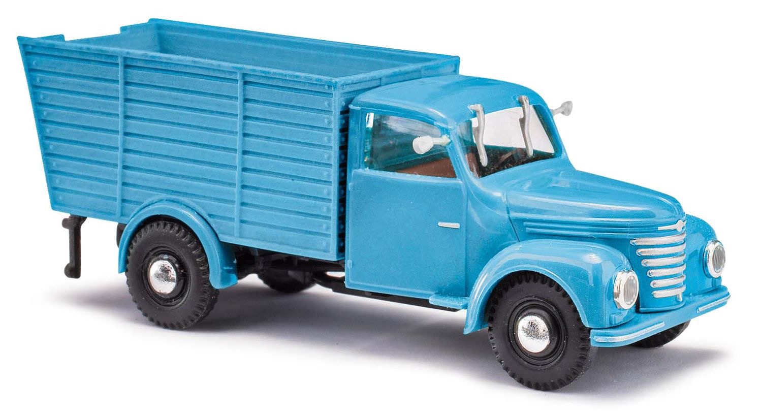 Framo V901/2 Tiertransporter Bj. 1954 blau Modell von Busch 1:87