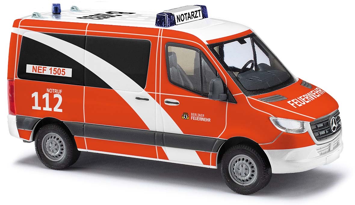 Mercedes-Benz Sprinter kurz Feuerwehr Berlin Modell von Busch 1:87