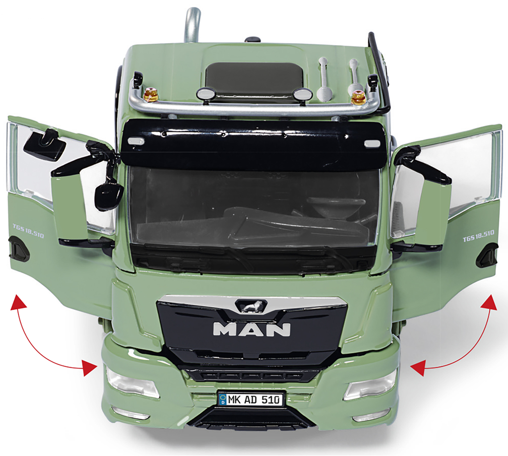 MAN TGS 18.510 4x4 BL 2-Achs Zugmaschine grün Modell von WIKING 1:32