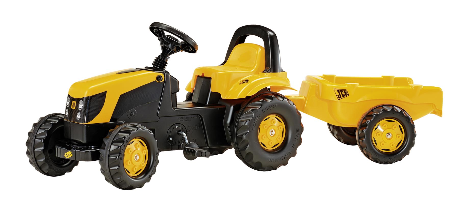 RollyKid JCB Trettraktor mit Anhänger